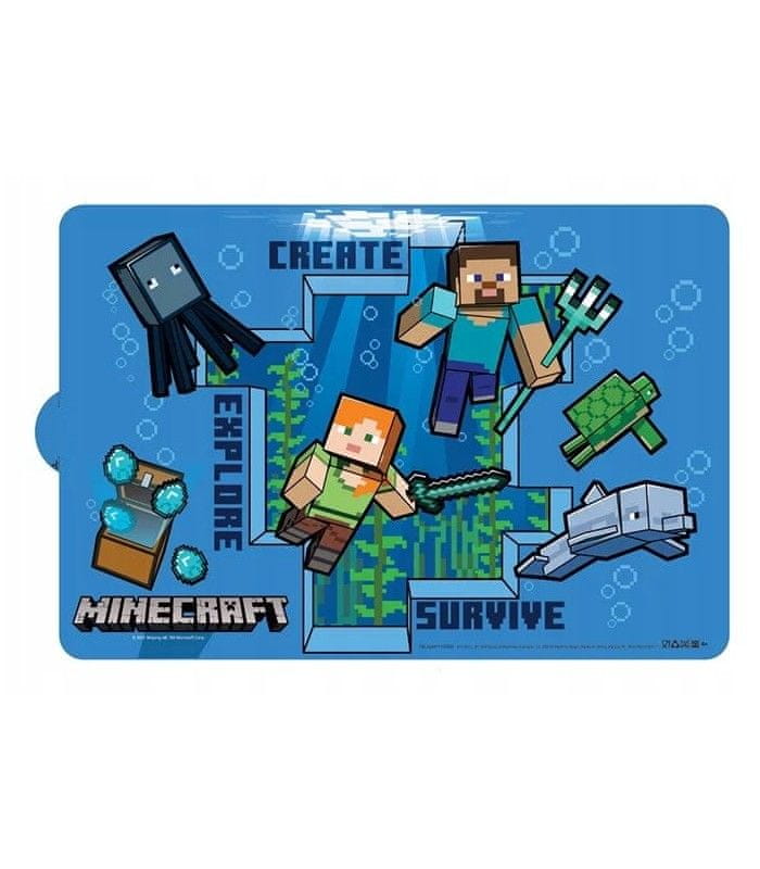 Javoli Jedálenská Podložka Minecraft modrá 43x28 cm